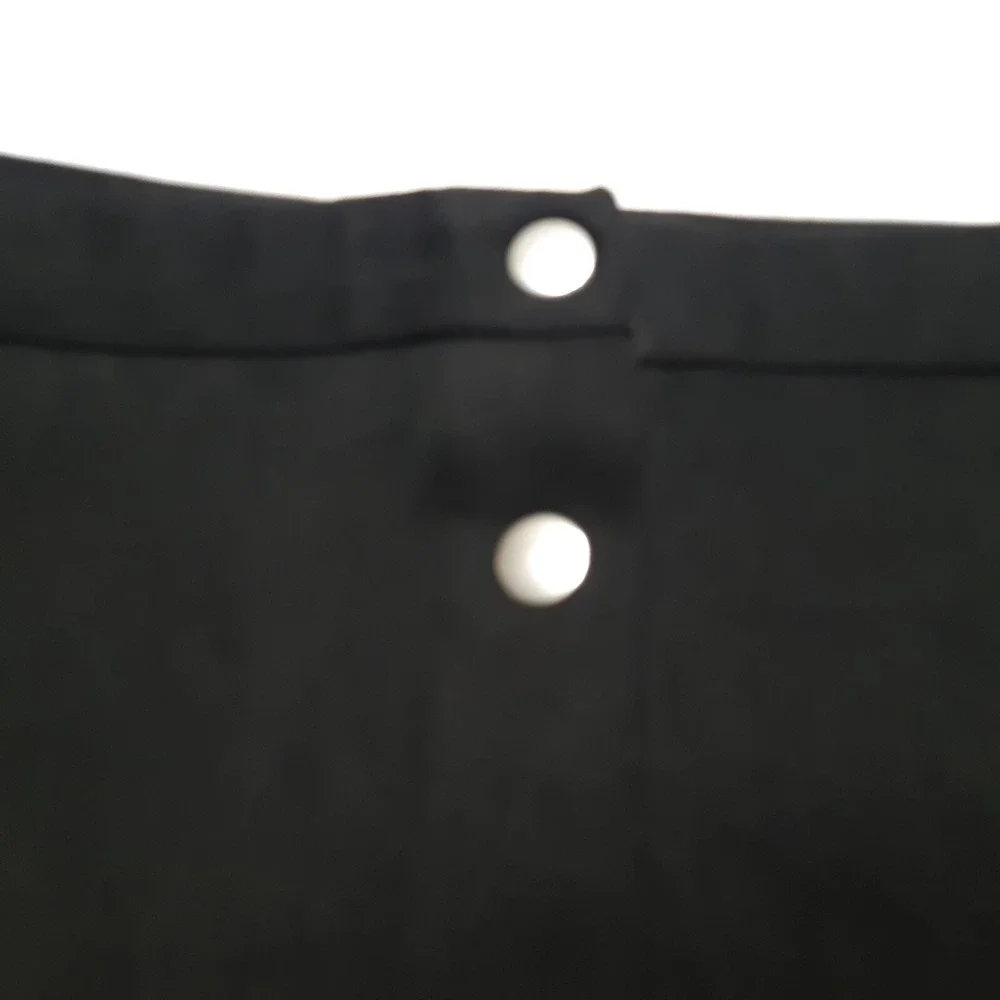 Missguided Mini Skirt Womens‎ 12 Black Button Front A-Line Minimalist Stretch